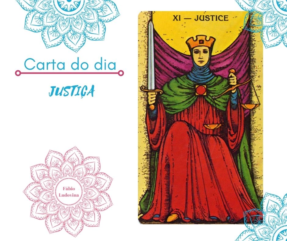 Carta Tarot para 26-09-2024 Hoje é dia para racionalizar os problemas, pesá-los e resolver dilemas existentes. Pondere os prós e os contras, veja para que lado pende a balança e tome uma decisão. E mesmo que as coisas não estejam suficientemente claras, feche os olhos, sinta a situação e siga a sua intuição. Fábio Ludovina www.fabioludovina.com