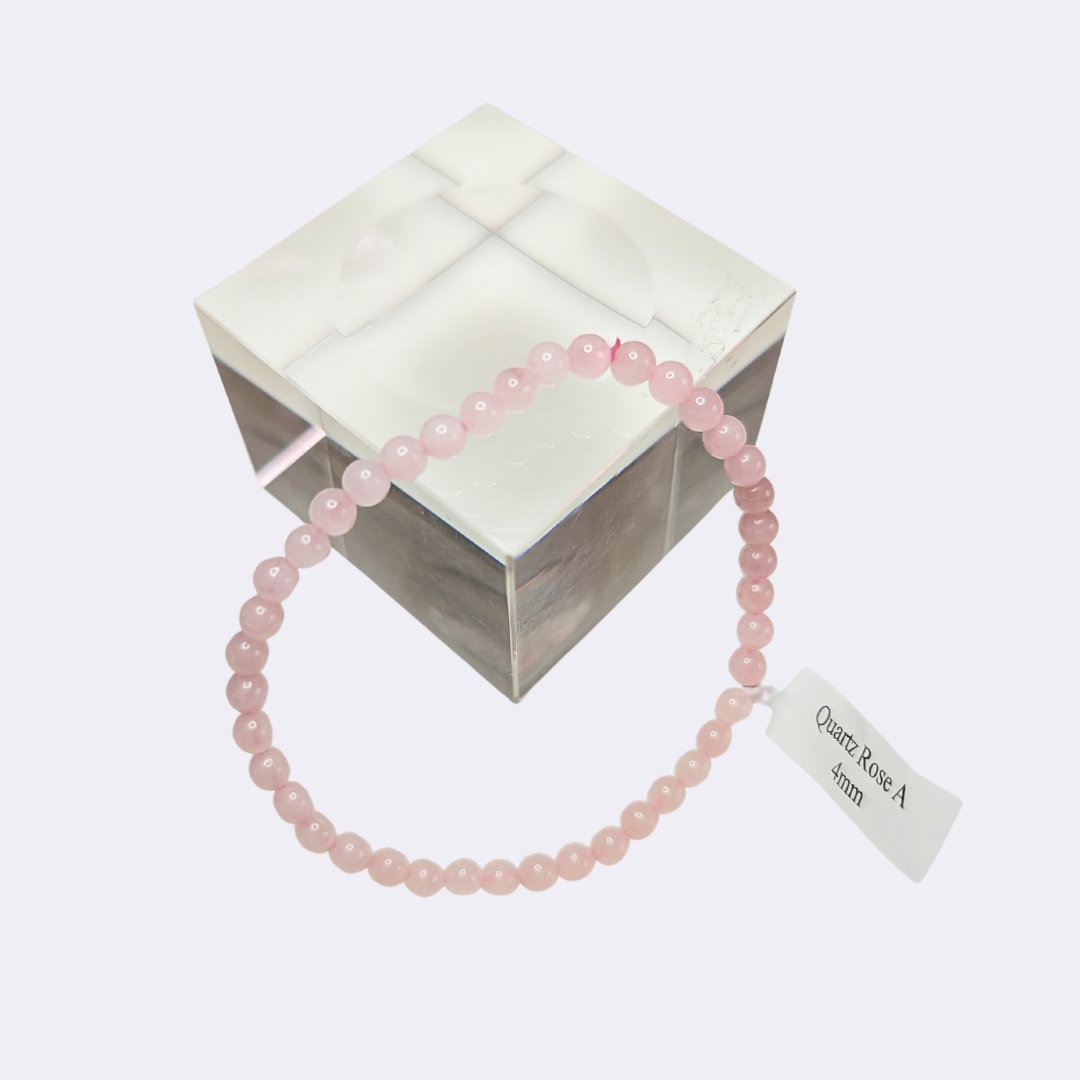 Pulseira de Quartzo Rosa