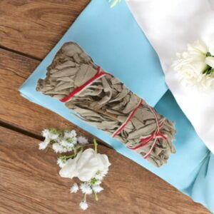 Tocha Sálvia Branca 12 cm