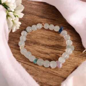 Pulseira Pedras 7 Chakras contas de Cristal