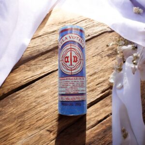 Vela 7 dias Azul Claro Votiva